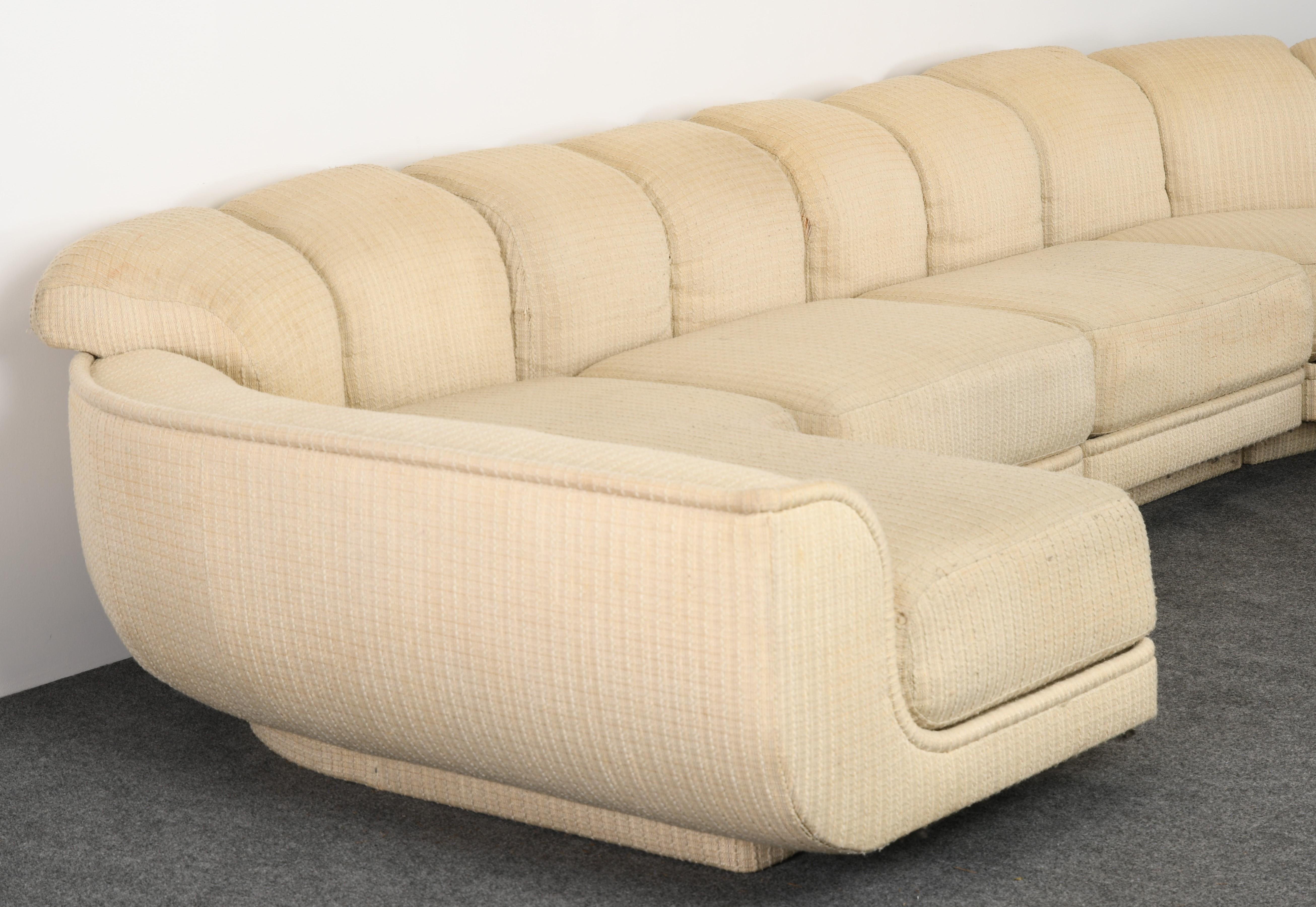 Mid-Century Modern Signed Maurice Villency Sectional Sofa, 1980s
