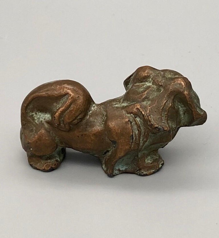 Signed McClelland Barclay Solid Bronze Pekingese Dog Sculpture 1930s ...