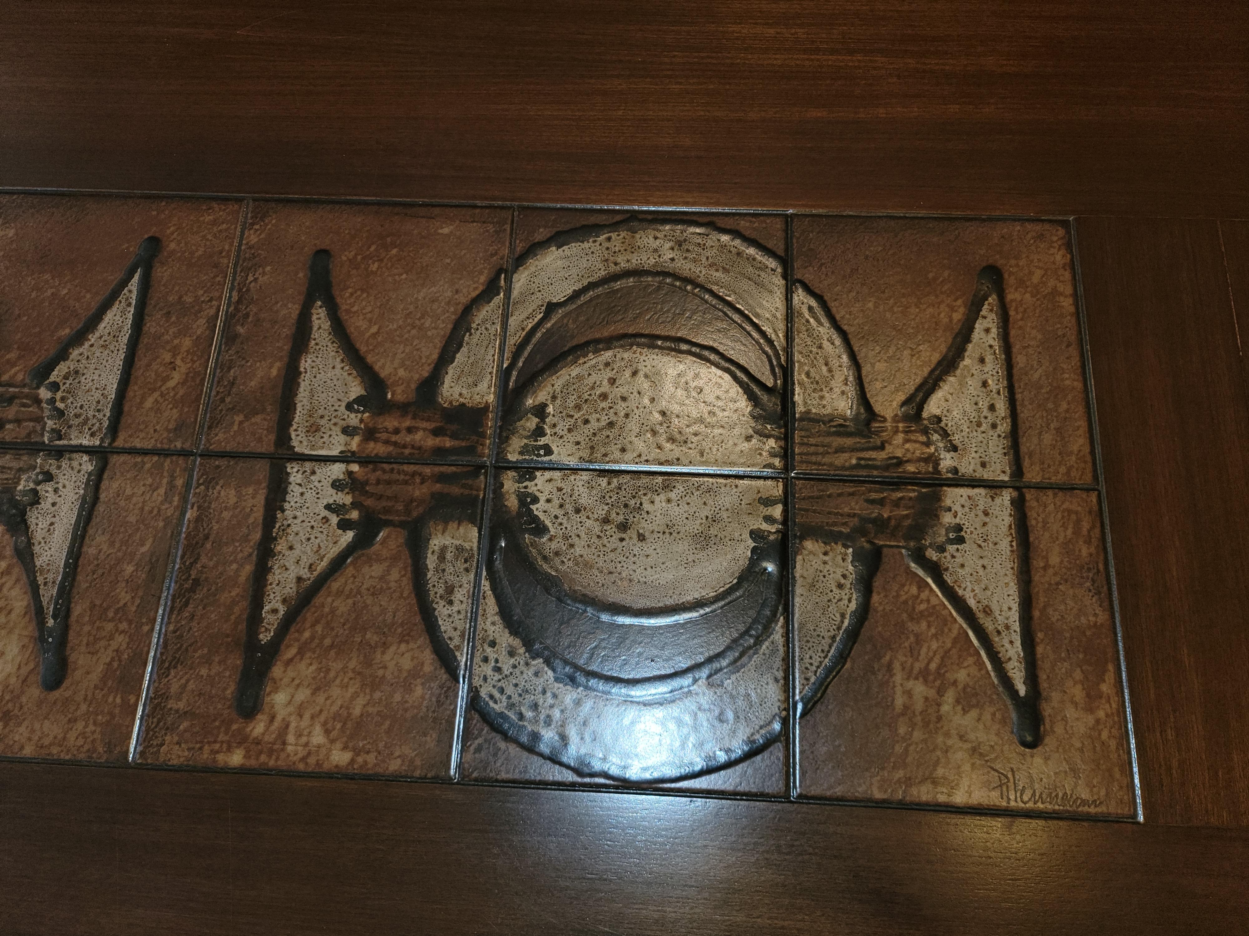 Signed Mcm Mahogany & Tile Dining Table by Gangso Mobler 3