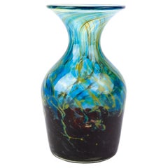 Signed Mdina Maltese Glass Designer Vase