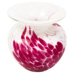 Vintage Signed Mdina Maltese Glass Designer Vase