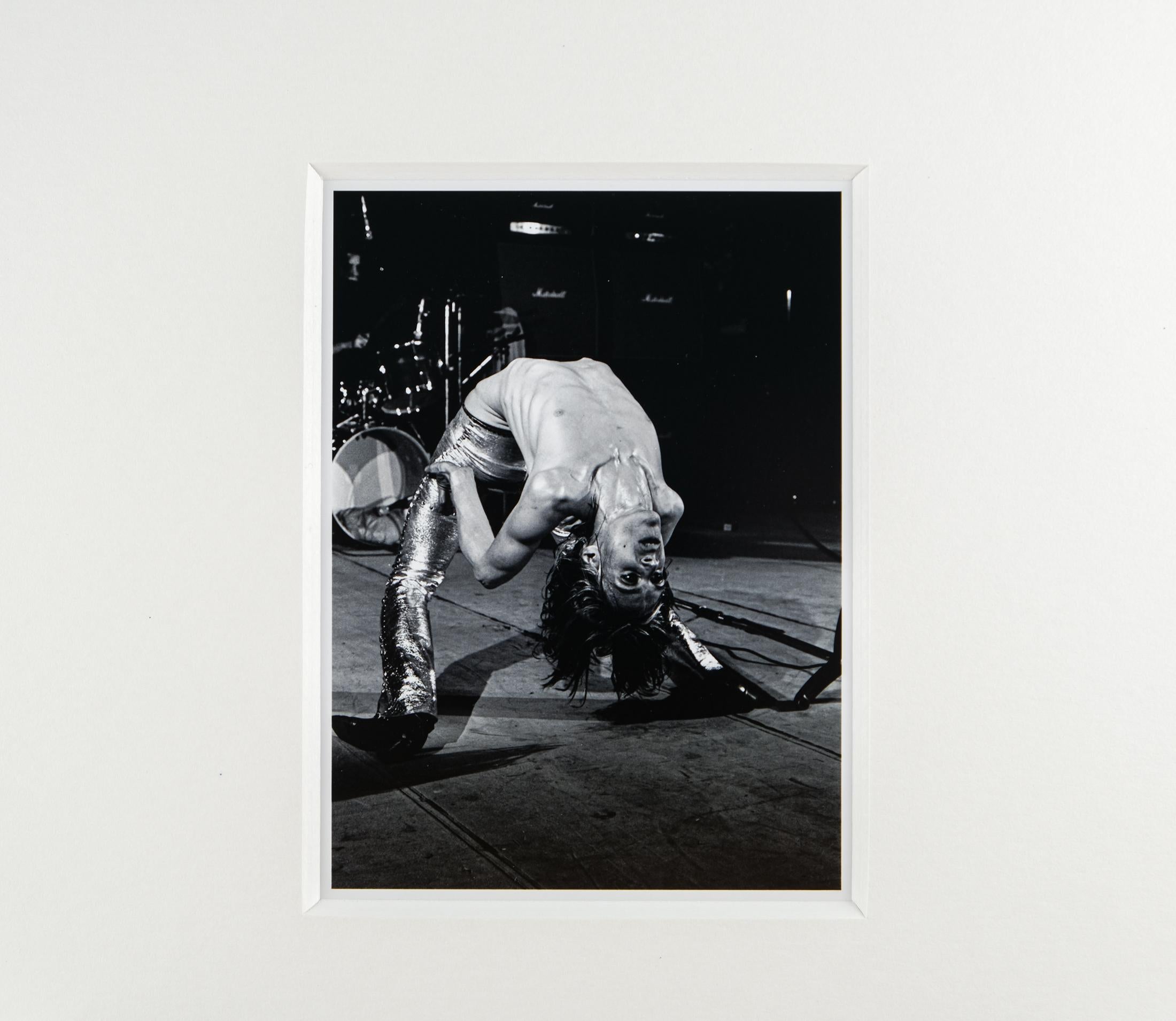 Late 20th Century Signed Mick Rock “Iggy Pop, La Scala, London, 1972