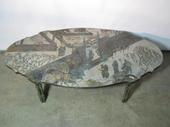 Signed Mid-1970s Philip & Kelvin Laverne "Chan Boucher" Coffee Table