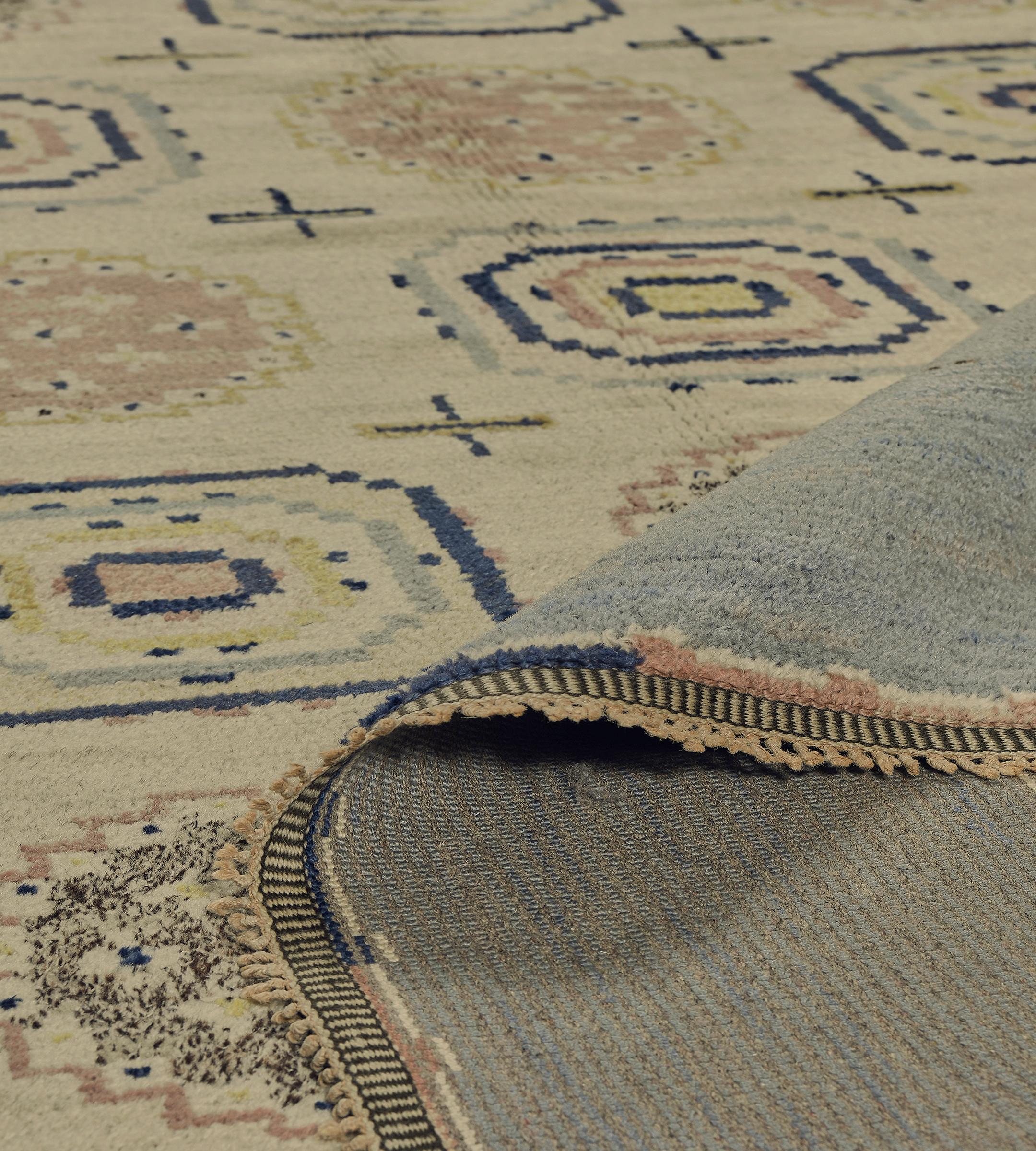 Alfombra decorativa Märta Måås-Fjetterström de mediados del siglo XX, firmada, procedente de Suecia en venta 2