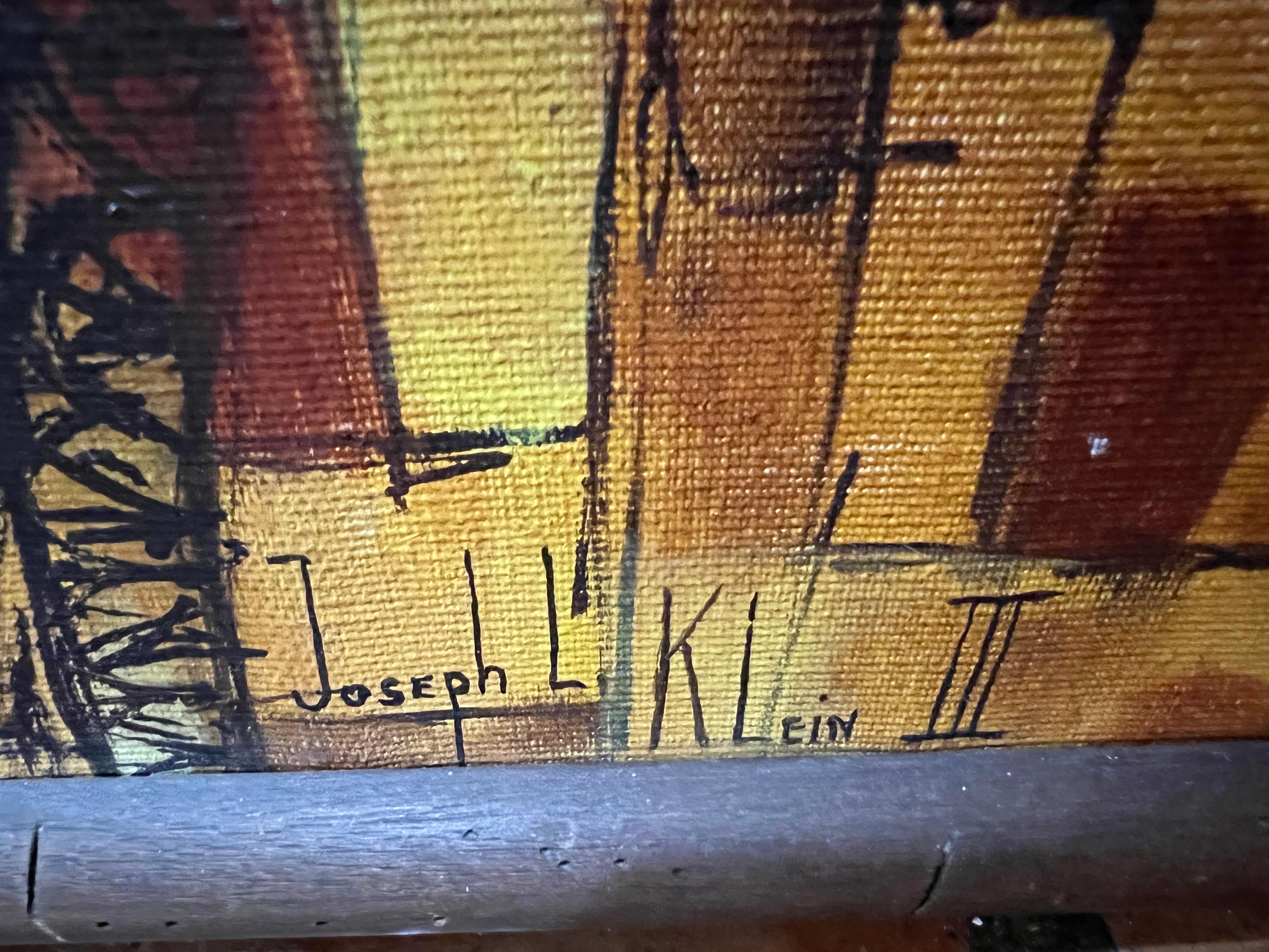 Signed Mid Century Eiffel Tower Painting by Joseph L. Klein  For Sale 7