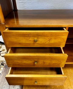 Firmato Mid Century John Widdicomb Drop Leaf Carrello da bar espandibile Rolle Carrello da tè