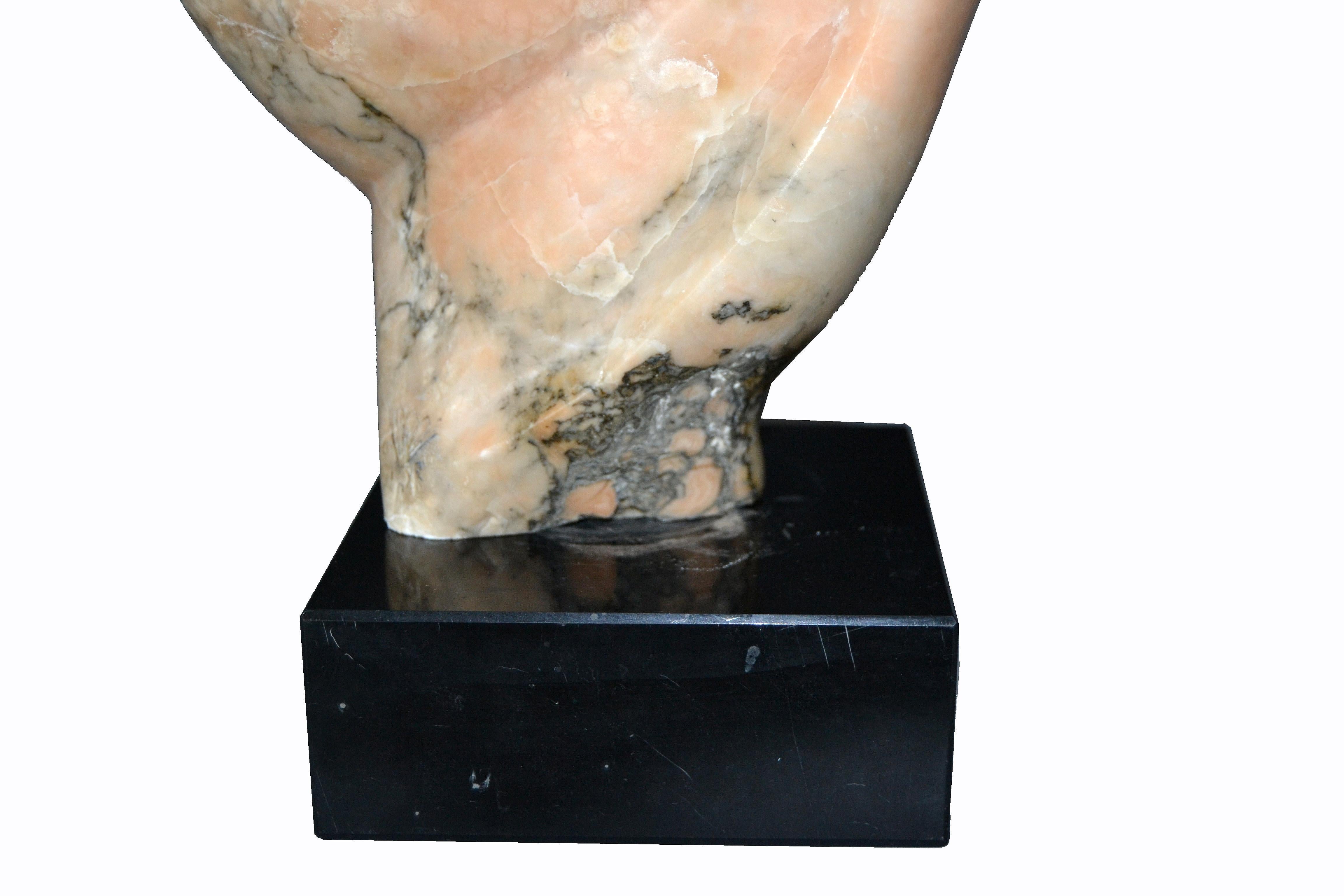 Signed Mid-Century Modern Abstract Marble Sculpture by Shapiro 6