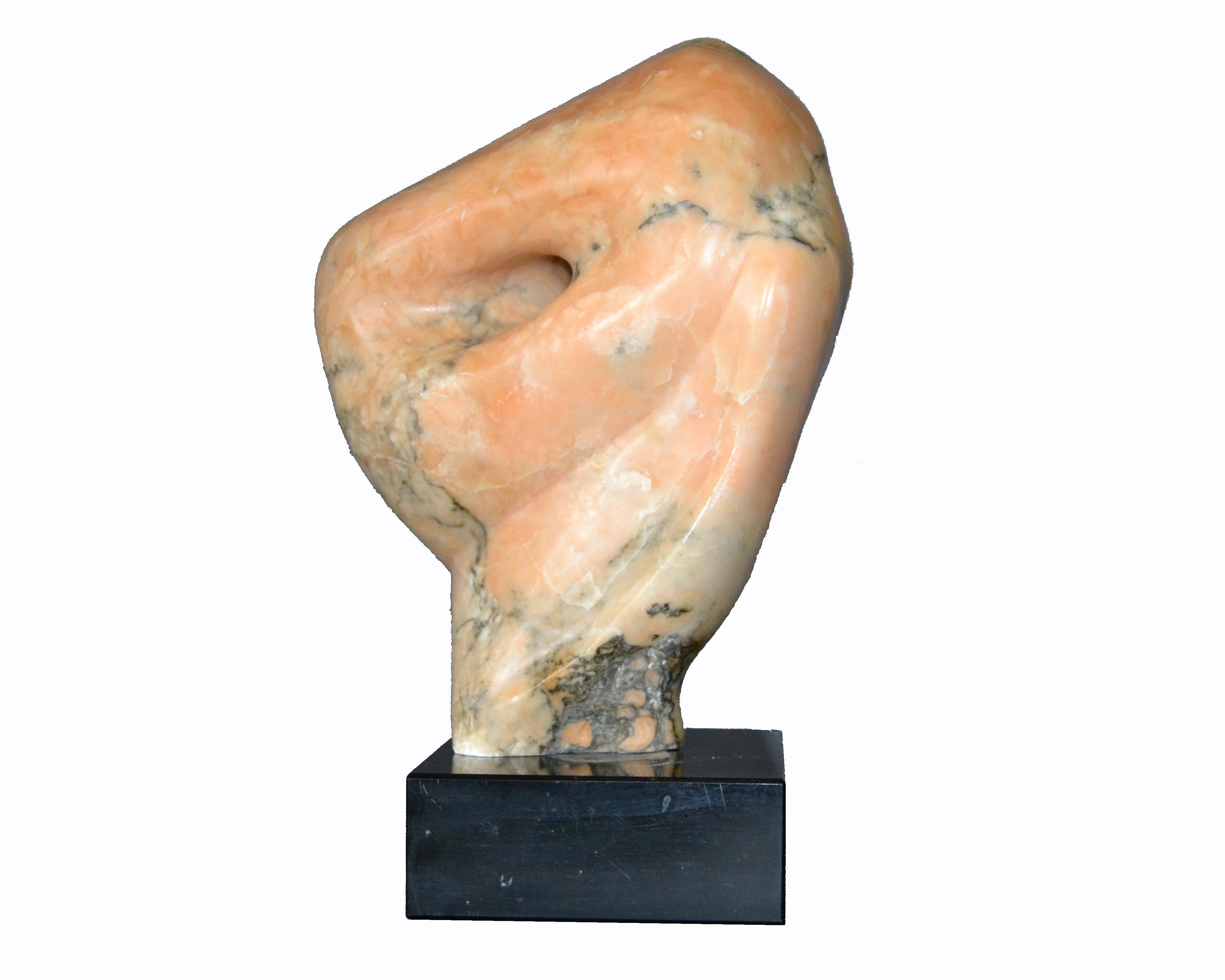 American Signed Mid-Century Modern Abstract Marble Sculpture by Shapiro