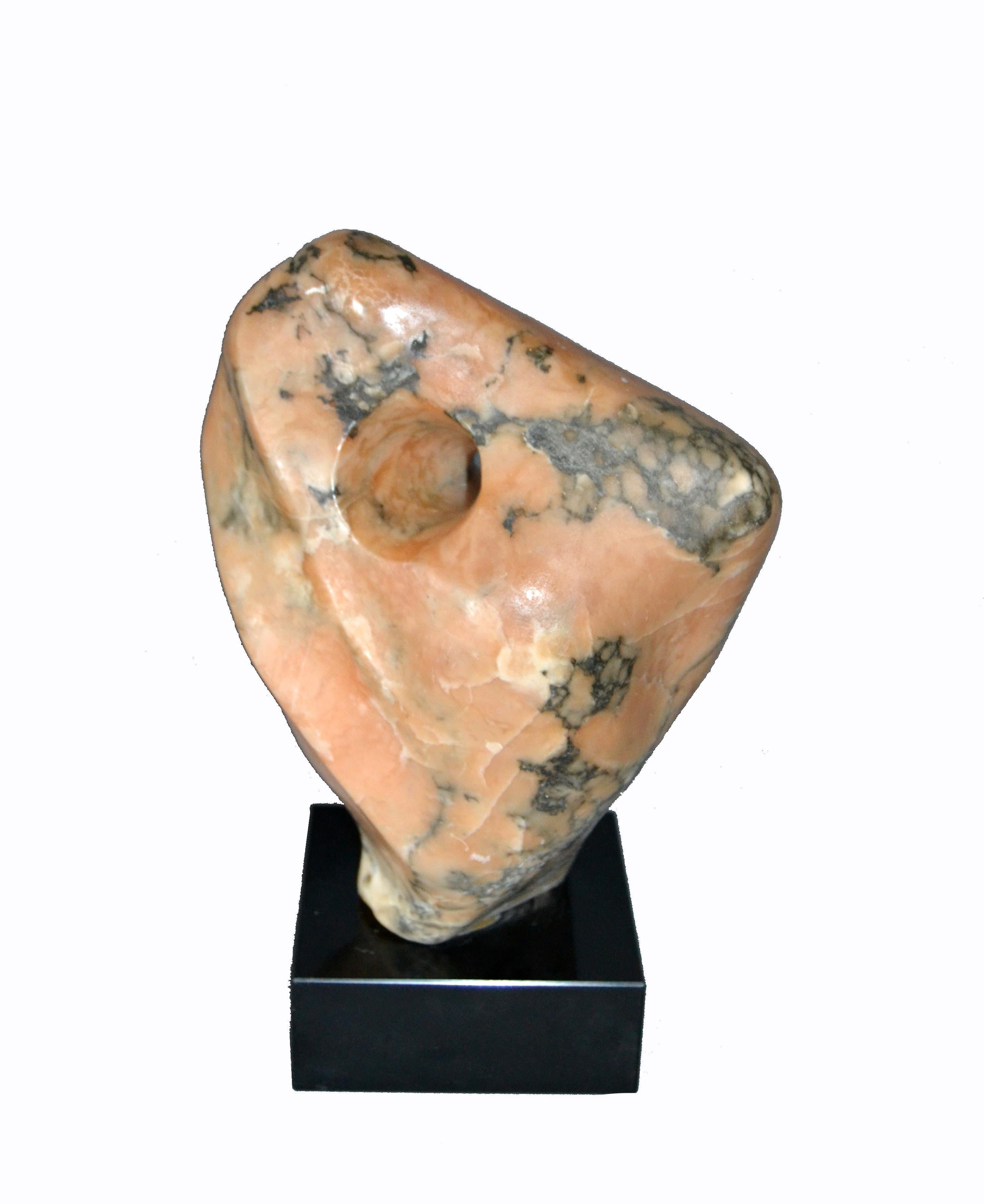 Signed Mid-Century Modern Abstract Marble Sculpture by Shapiro In Good Condition In Miami, FL