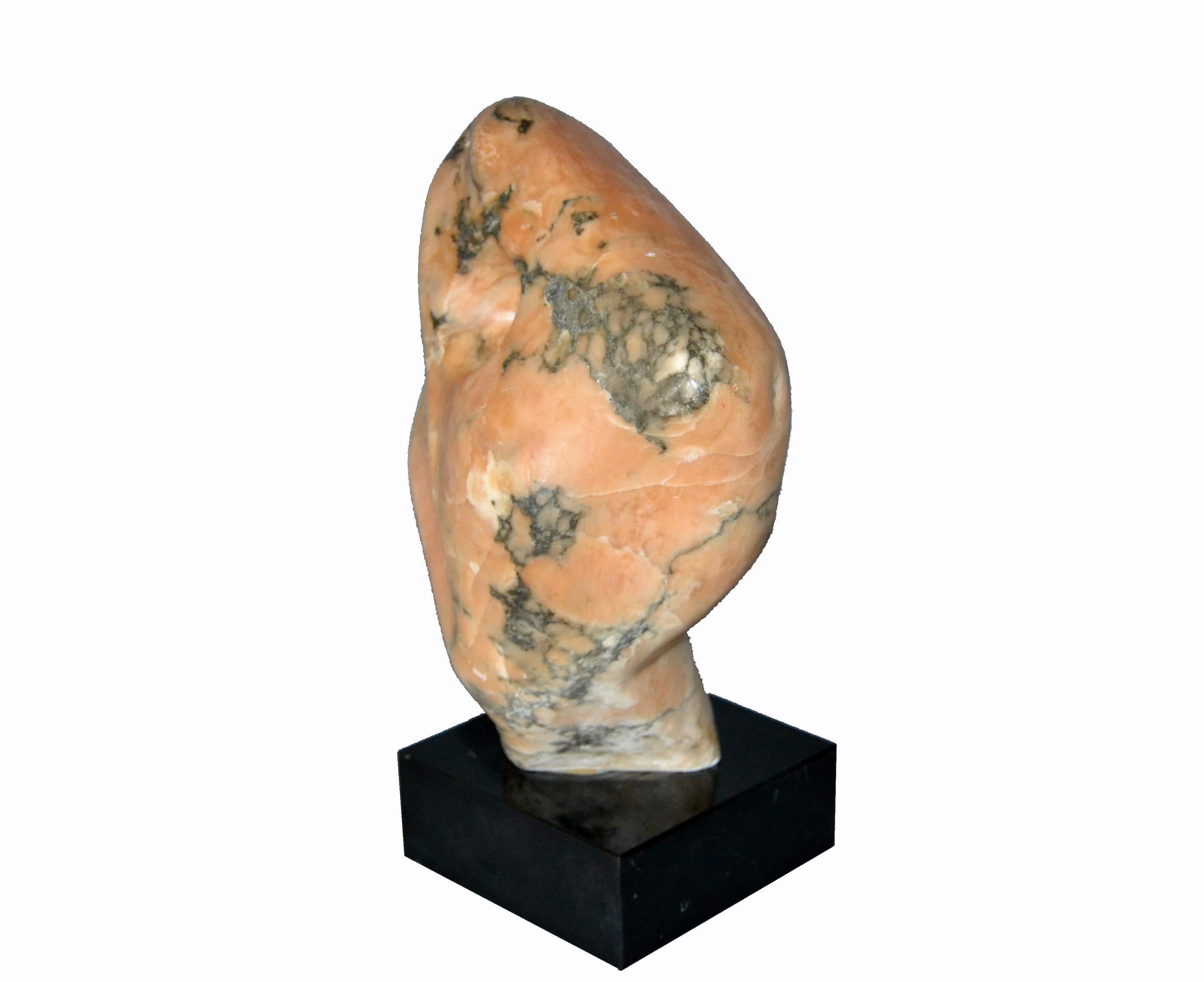 Signed Mid-Century Modern Abstract Marble Sculpture by Shapiro 1