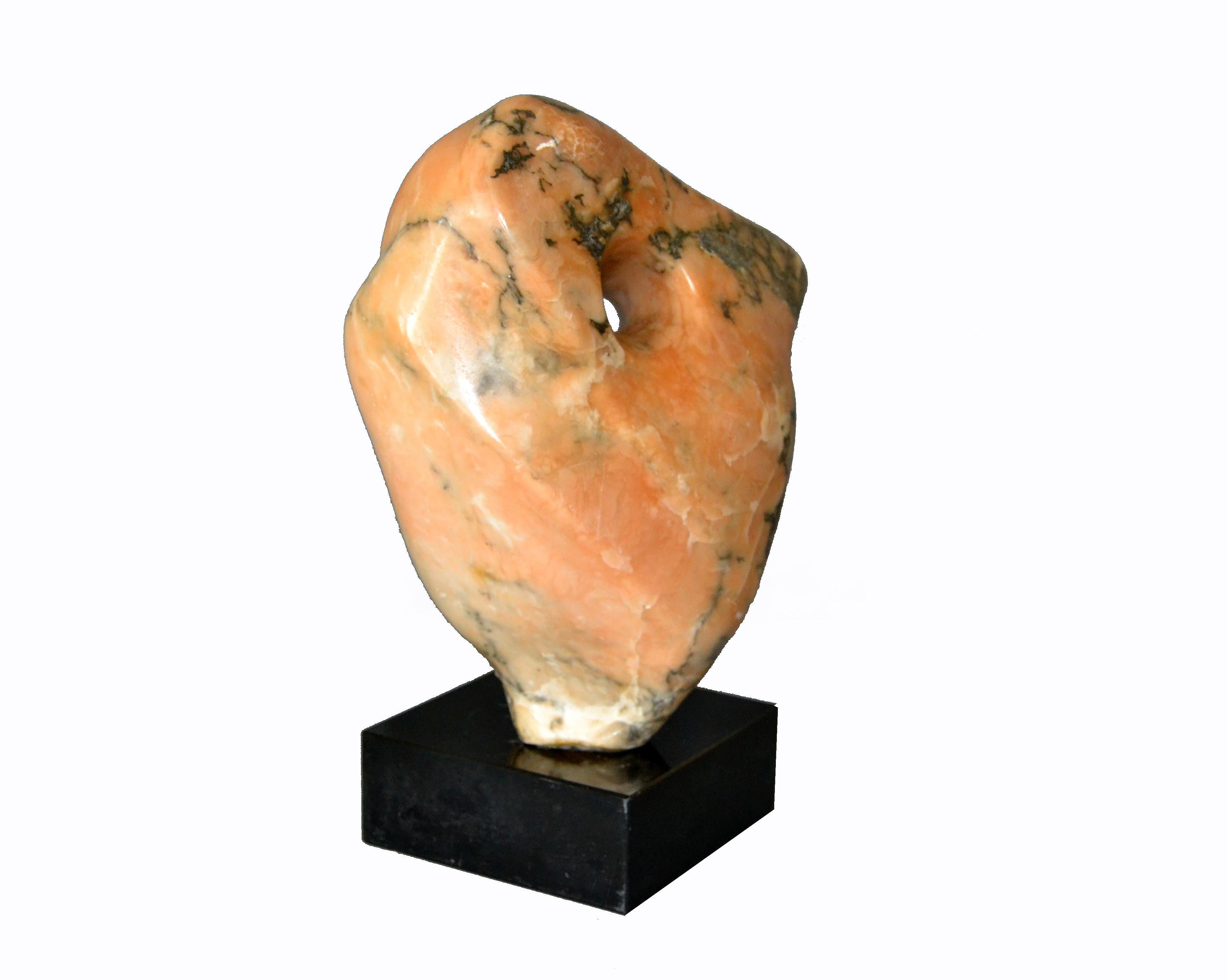 Signed Mid-Century Modern Abstract Marble Sculpture by Shapiro 2