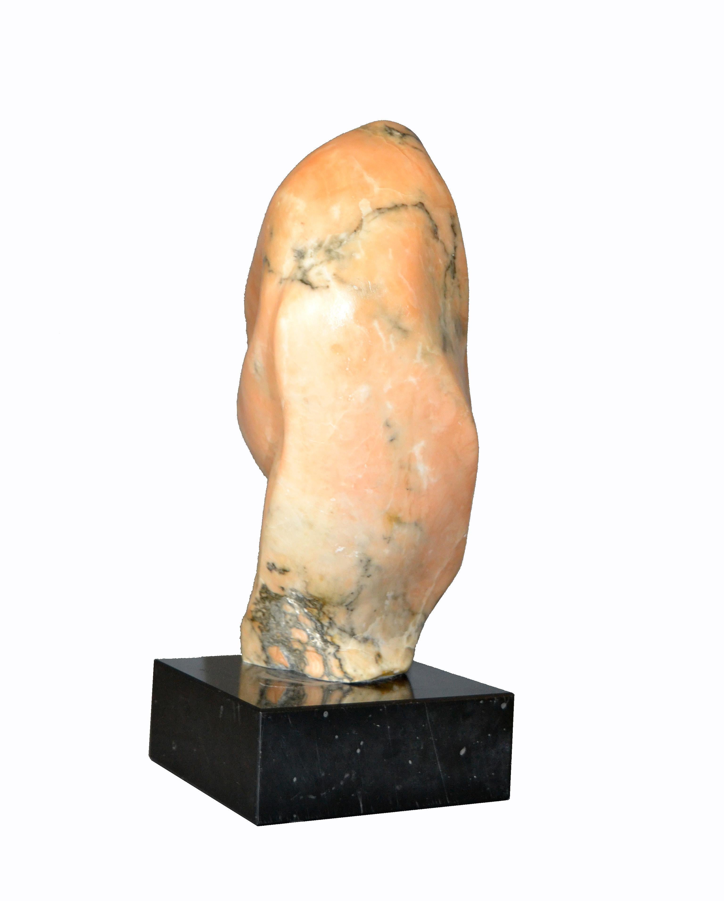 Signed Mid-Century Modern Abstract Marble Sculpture by Shapiro 3
