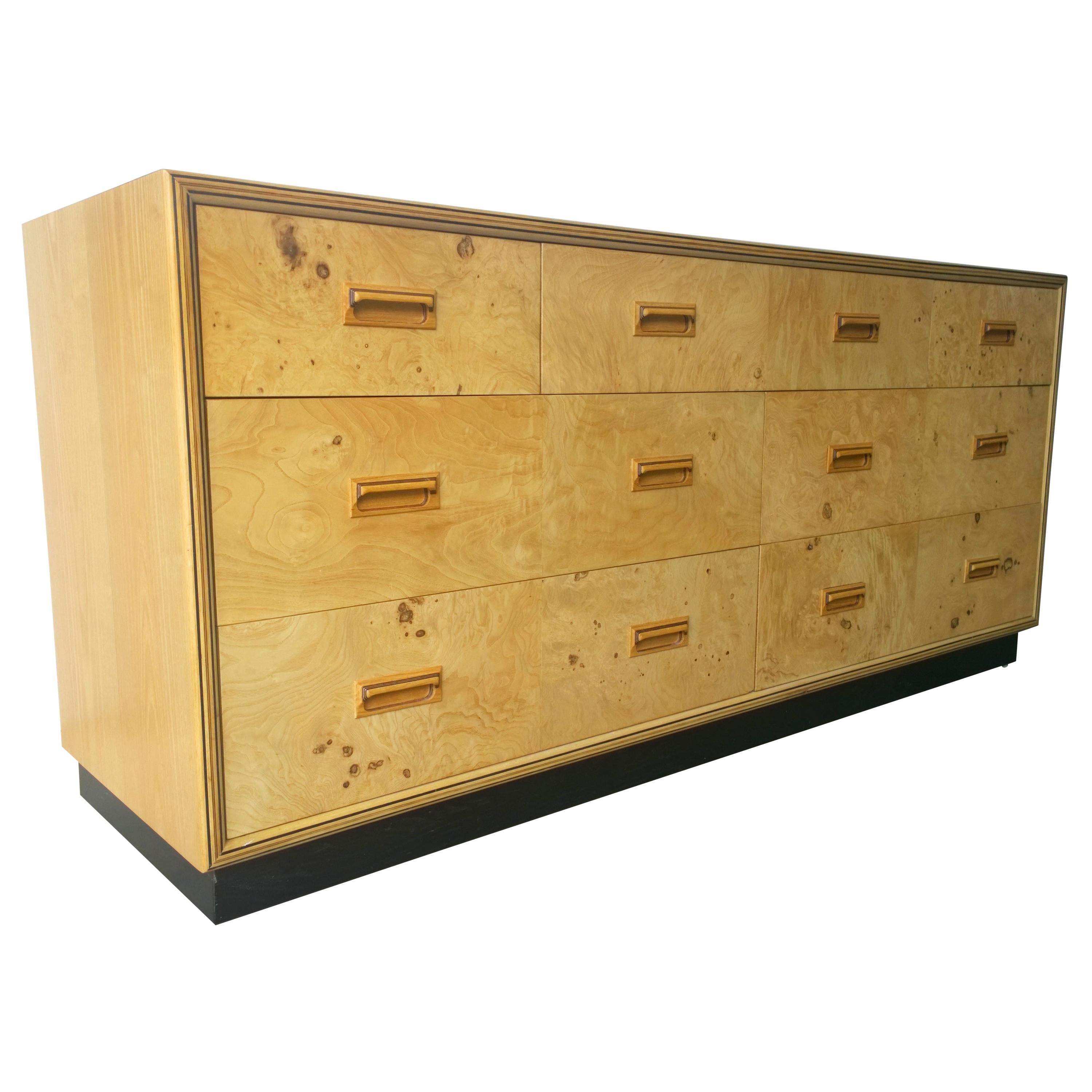 Henredon Burlwood Scene Two Dresser 1970s Usa For Sale At 1stdibs