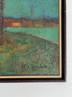 Signed Mid-Century Modern Impressionist Painting