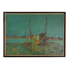 Signed Mid-Century Modern Impressionist Painting