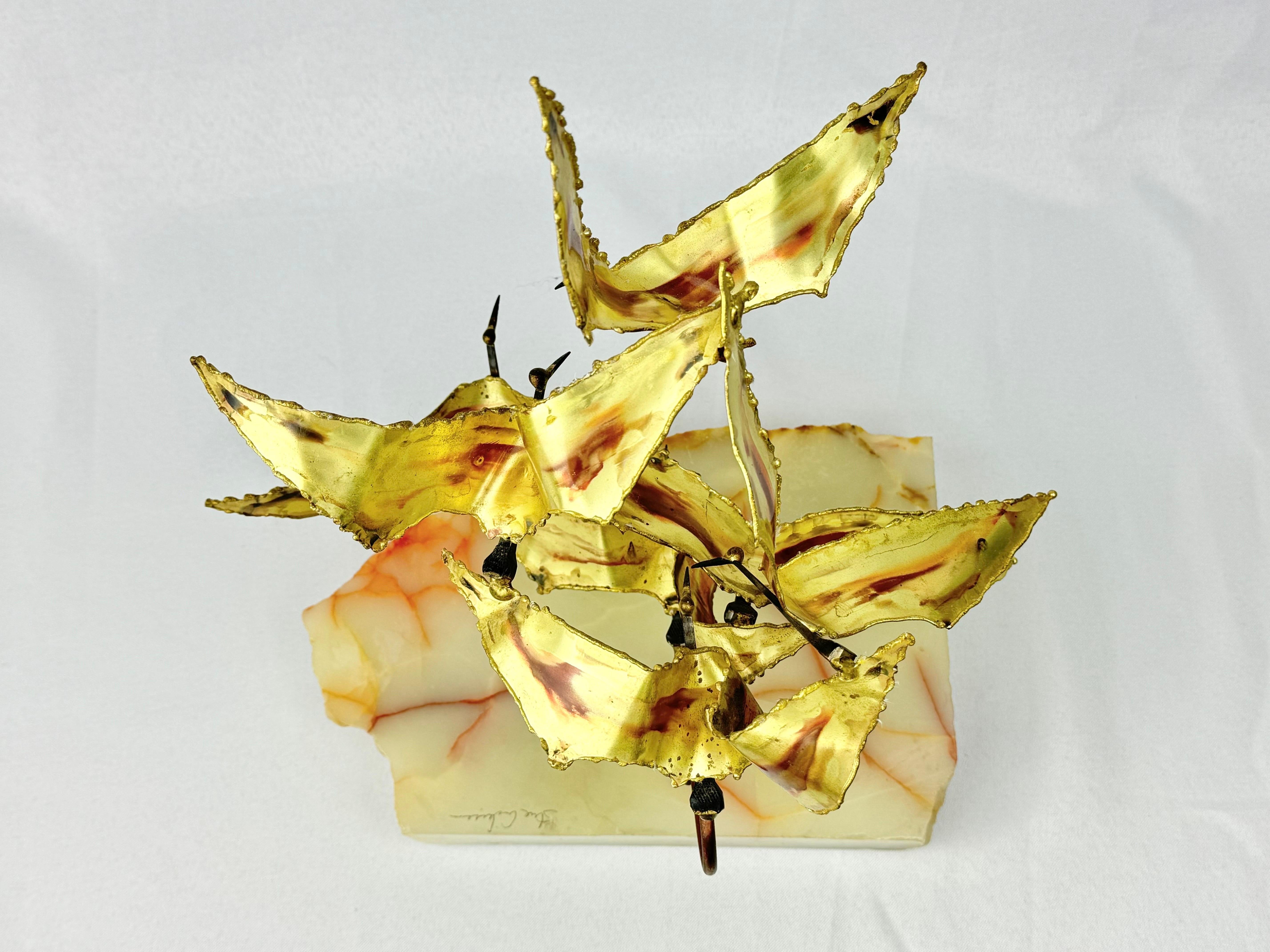 Signed Mid Century Modern Seagull Sculpture For Sale 7