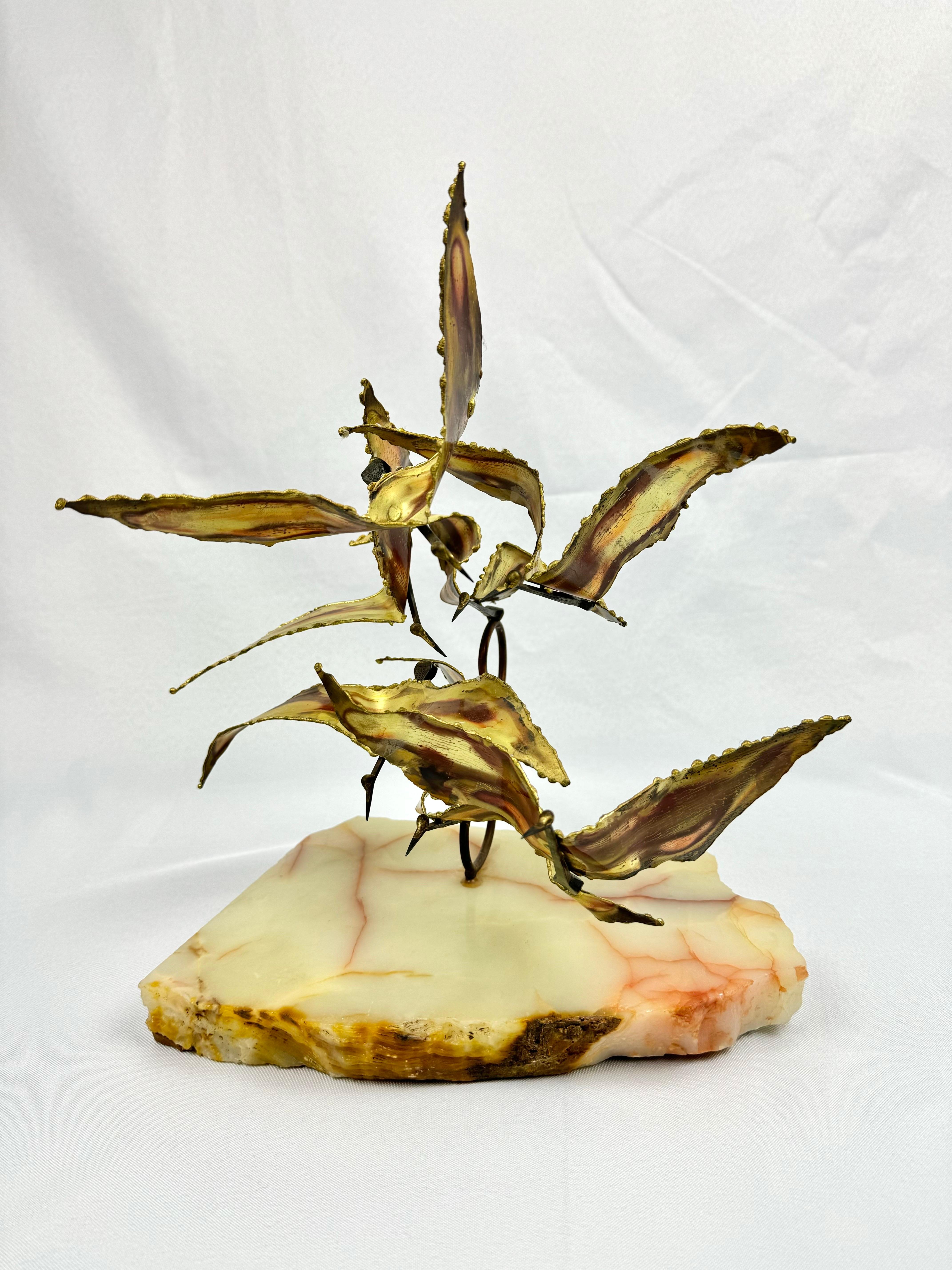 Signed Mid Century Modern Seagull Sculpture For Sale 2