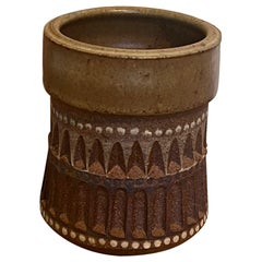 Signed Mid century modern style pottery Vase