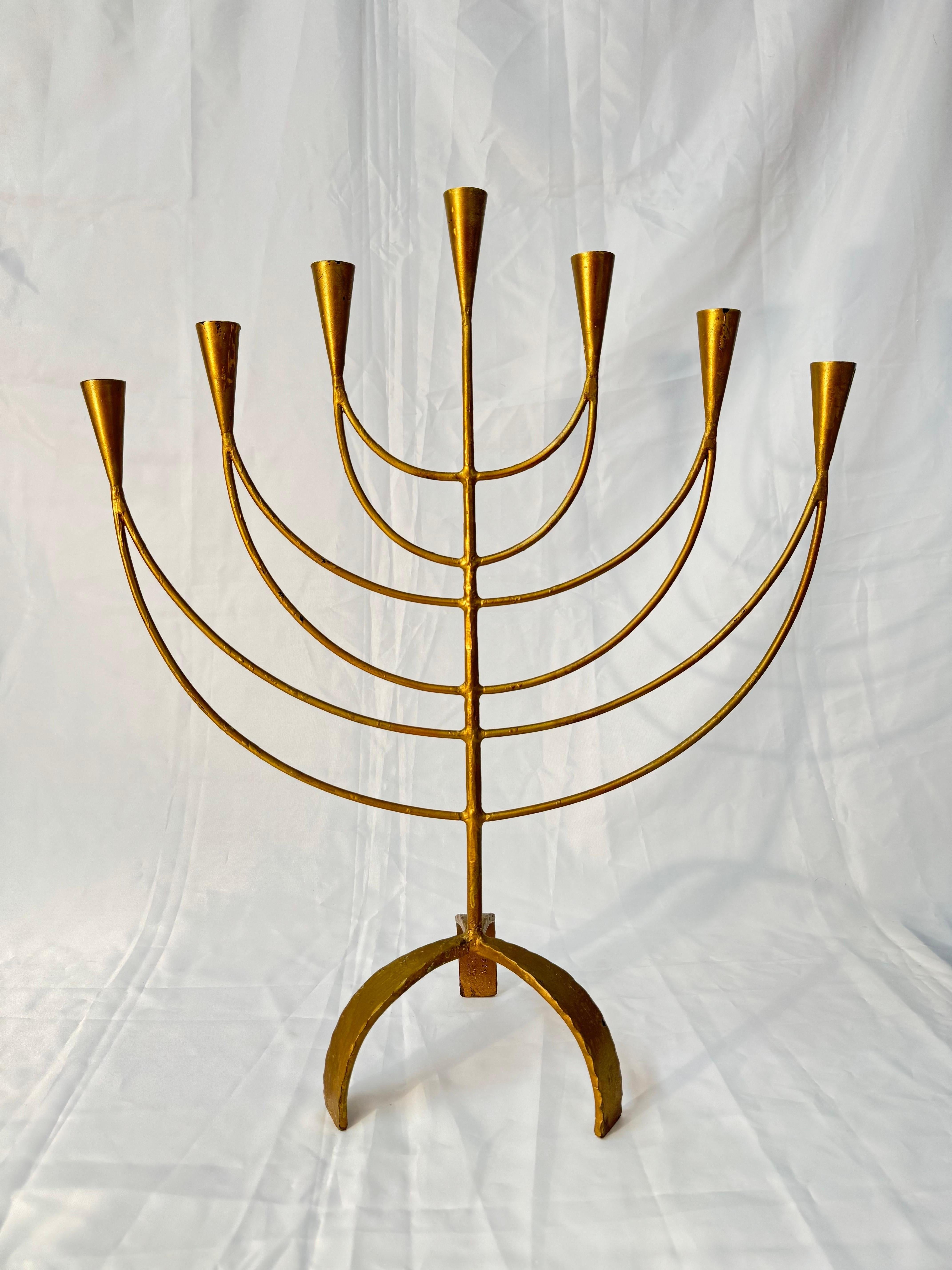 Signed Mid Century Modern Swedish Candelabra In Good Condition For Sale In Redding, CT