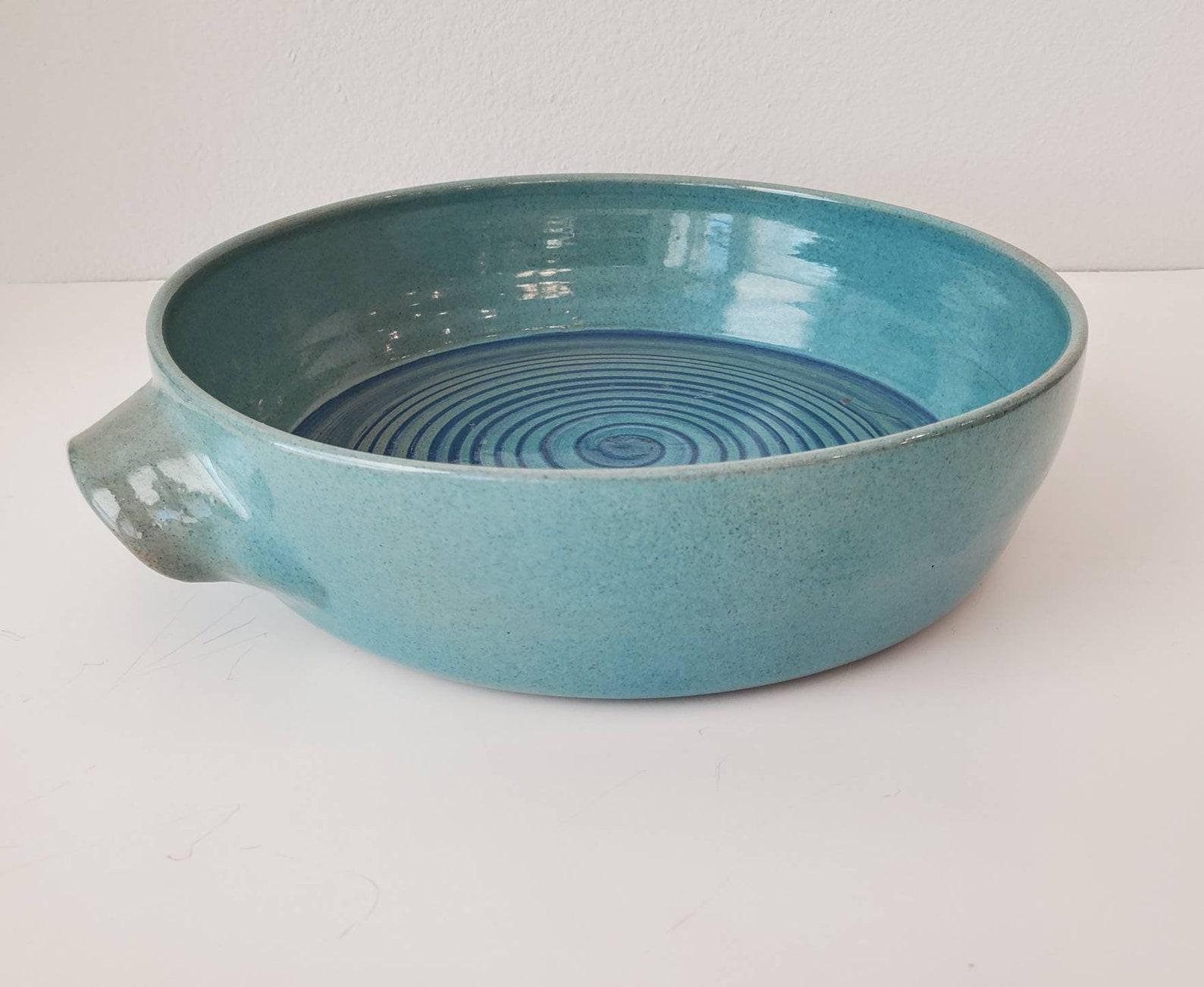 20th Century Signed Mid-Century Scheier Pottery Serving Dish For Sale