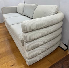 Signed Milo Baughman for Thayer Coggin USA Designed Mid Century Modern Sofa 77"