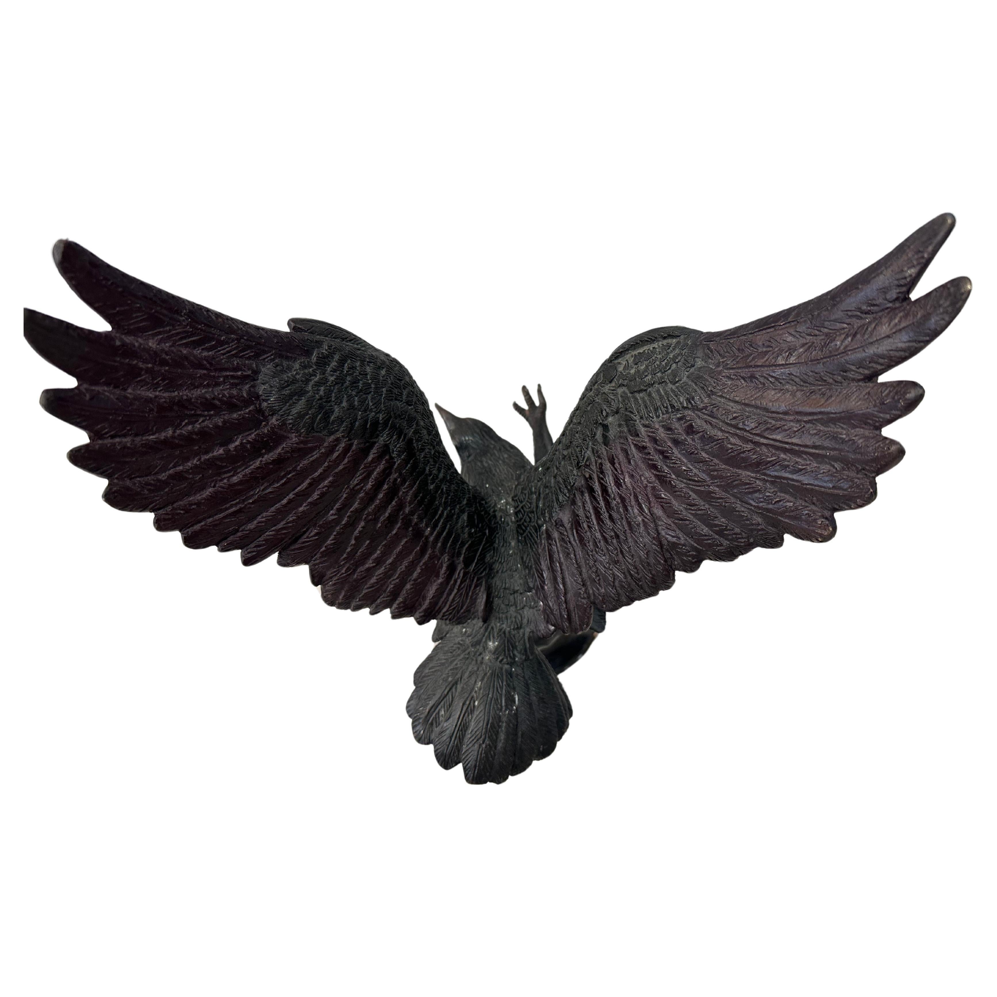 Figura dell'aquila in bronzo firmata Moigniez