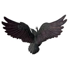 Figura dell'aquila in bronzo firmata Moigniez