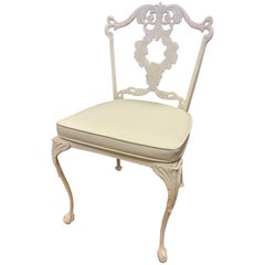 Chaise de salle à manger italienne à pieds cabriole signée Molla