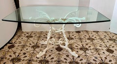 Signed Molla White Cast Aluminum 7 Pc Patio Dining Set, Table and 6 Chairs