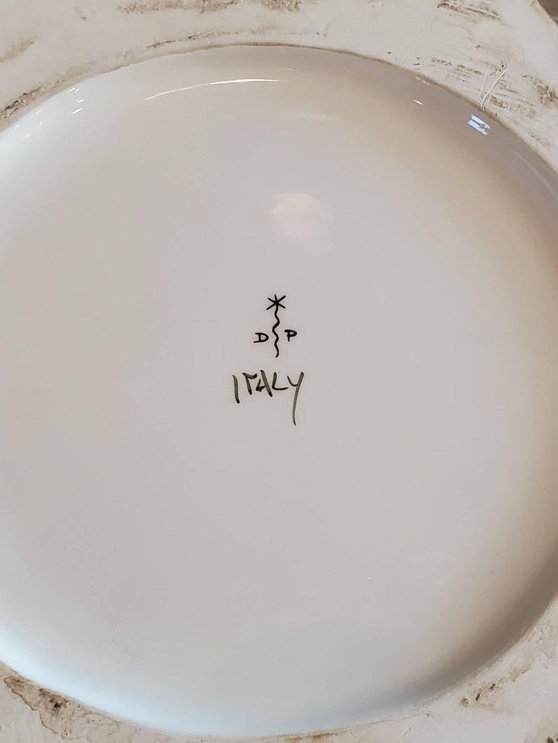 Signed Monumental Italian Porcelain Fiori Urn Floor Vase For Sale 5