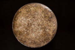 Plato Vallauris Texturado Tema Lunar Firmado por Kostanda - Francia Años 70