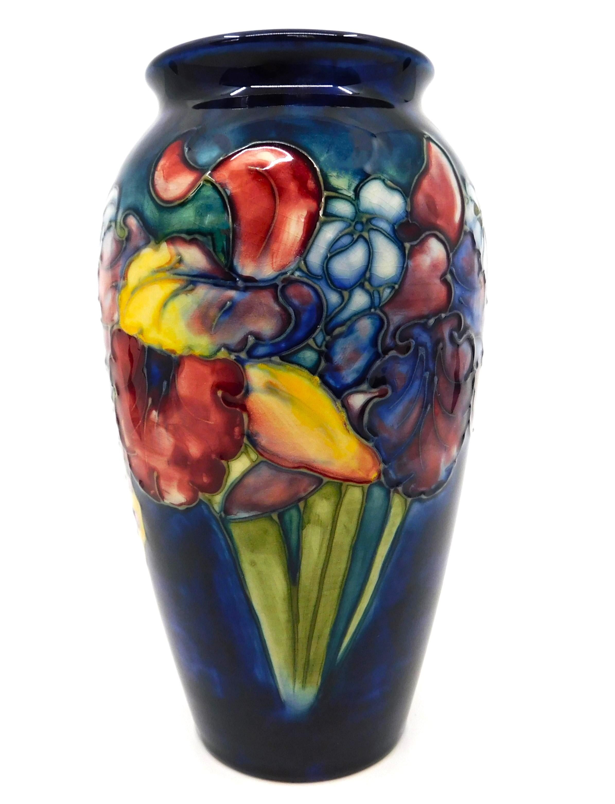 moorcroft iris vase