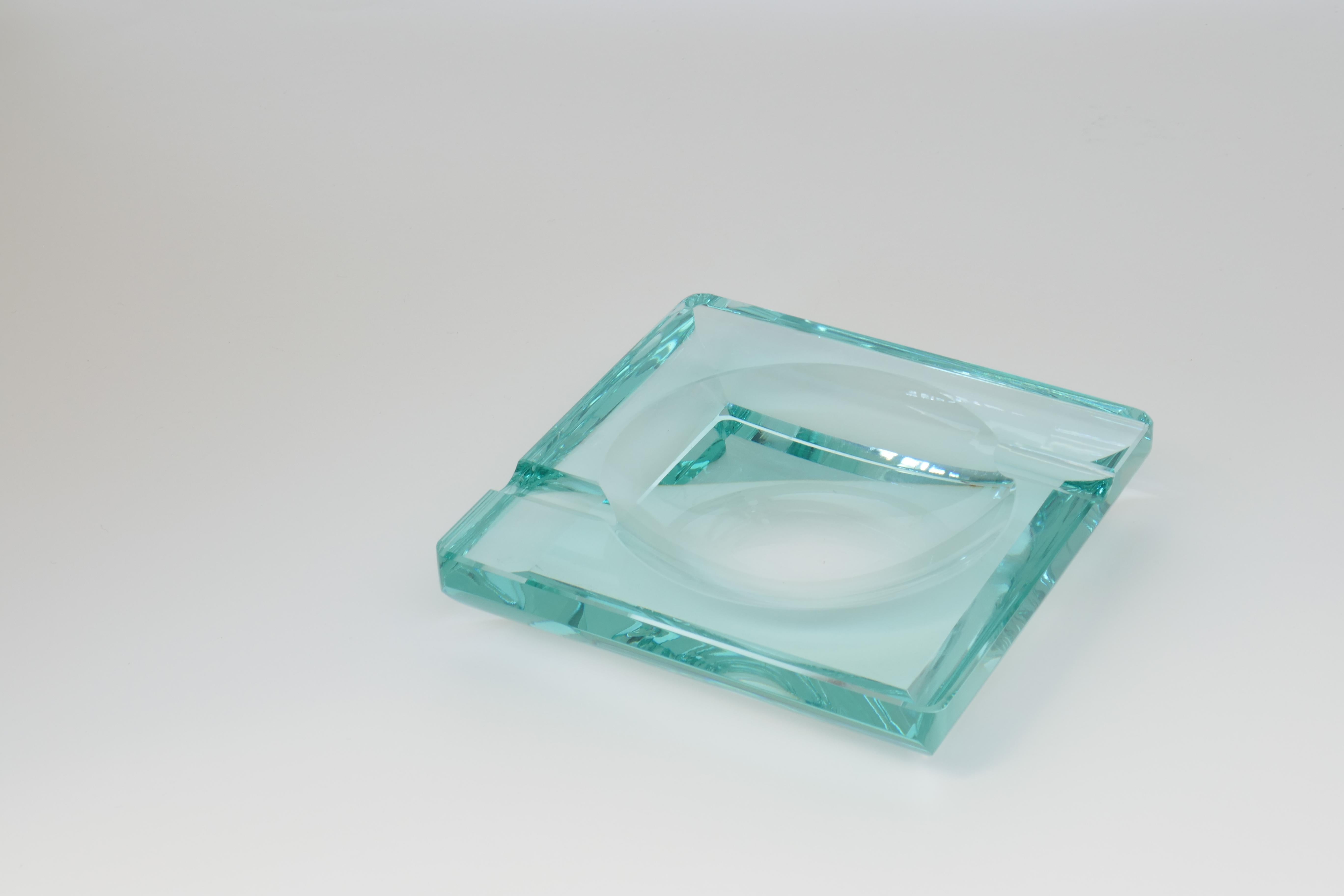 Signed Murano Art Glass Vide Poche / Ashtray, Italy 1980 In Good Condition For Sale In London, GB