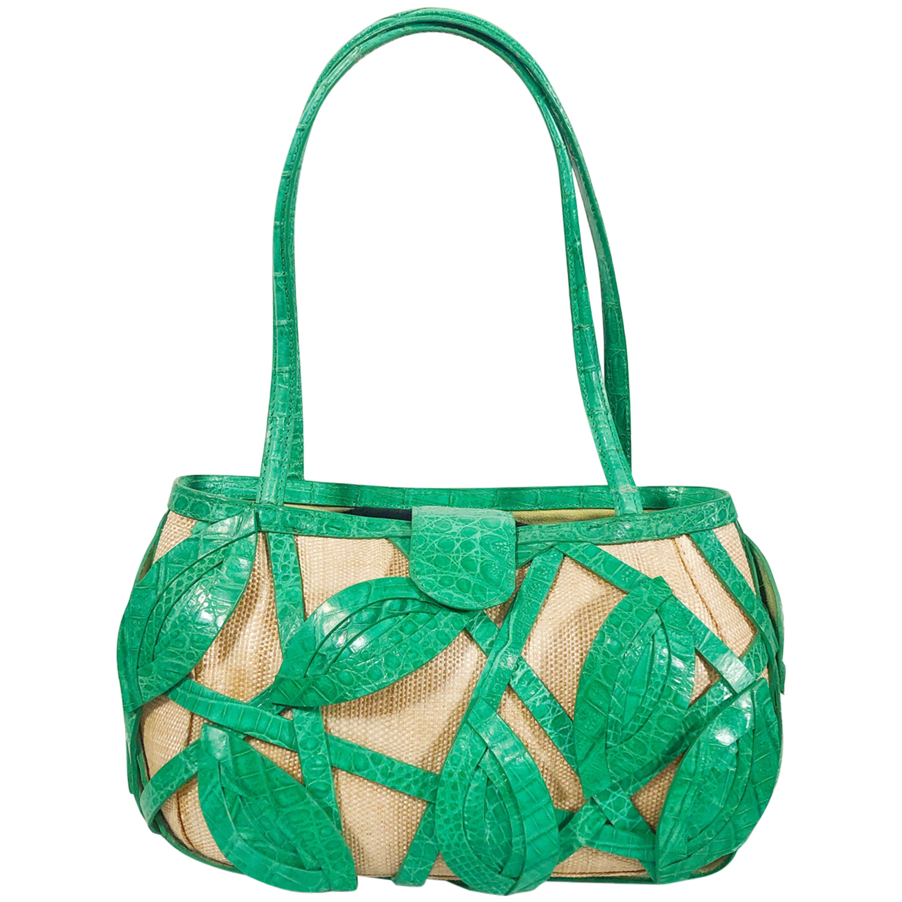 Nancy Gonzalez Top Handle Crocodile Bag For Sale at 1stDibs
