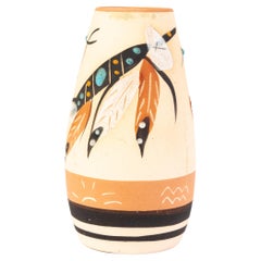 Vintage Signed Navajo Native American Indian Pottery Vase 