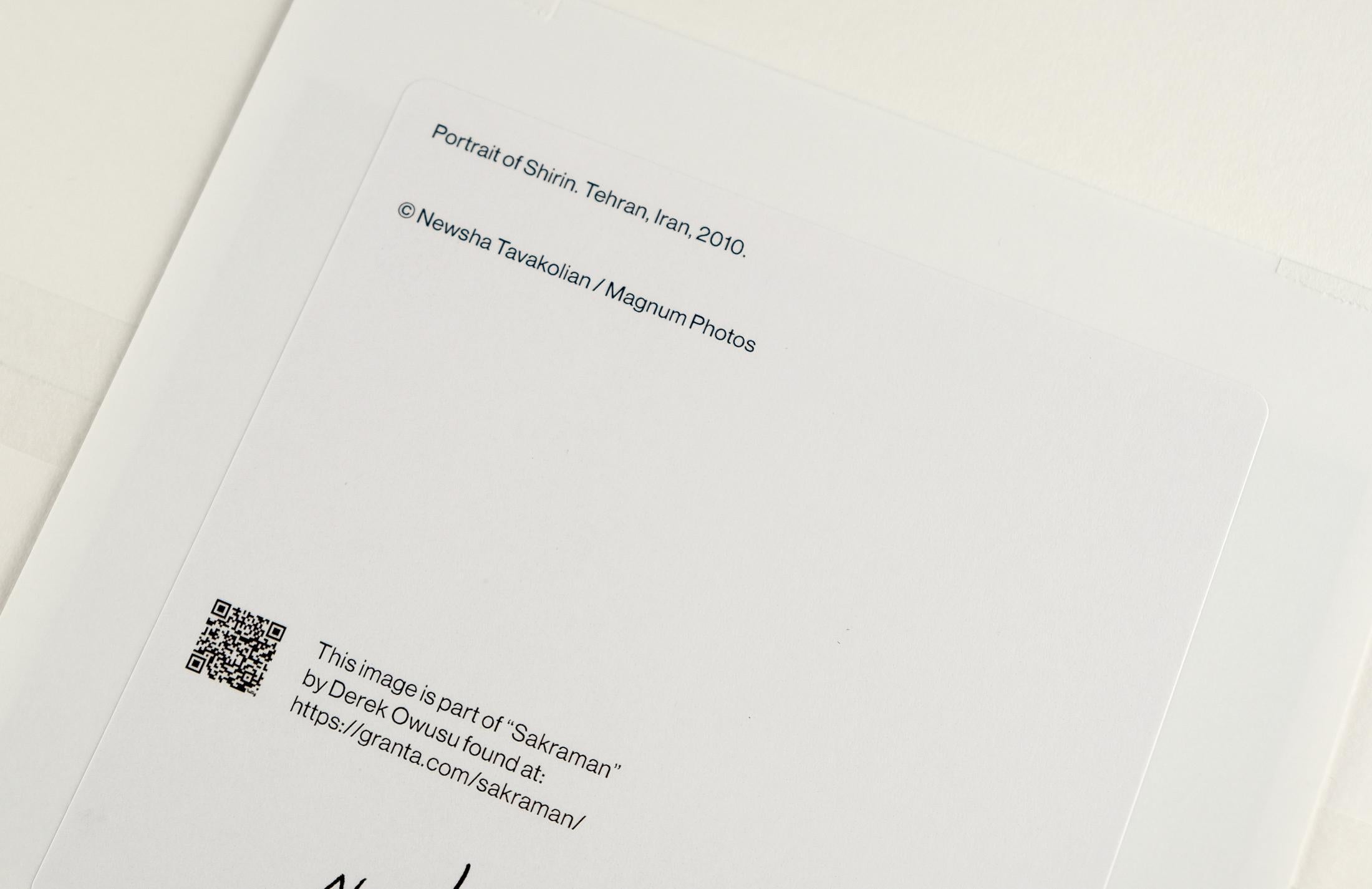 Signiertes Newsha Tavakolian-Porträt von Shirin