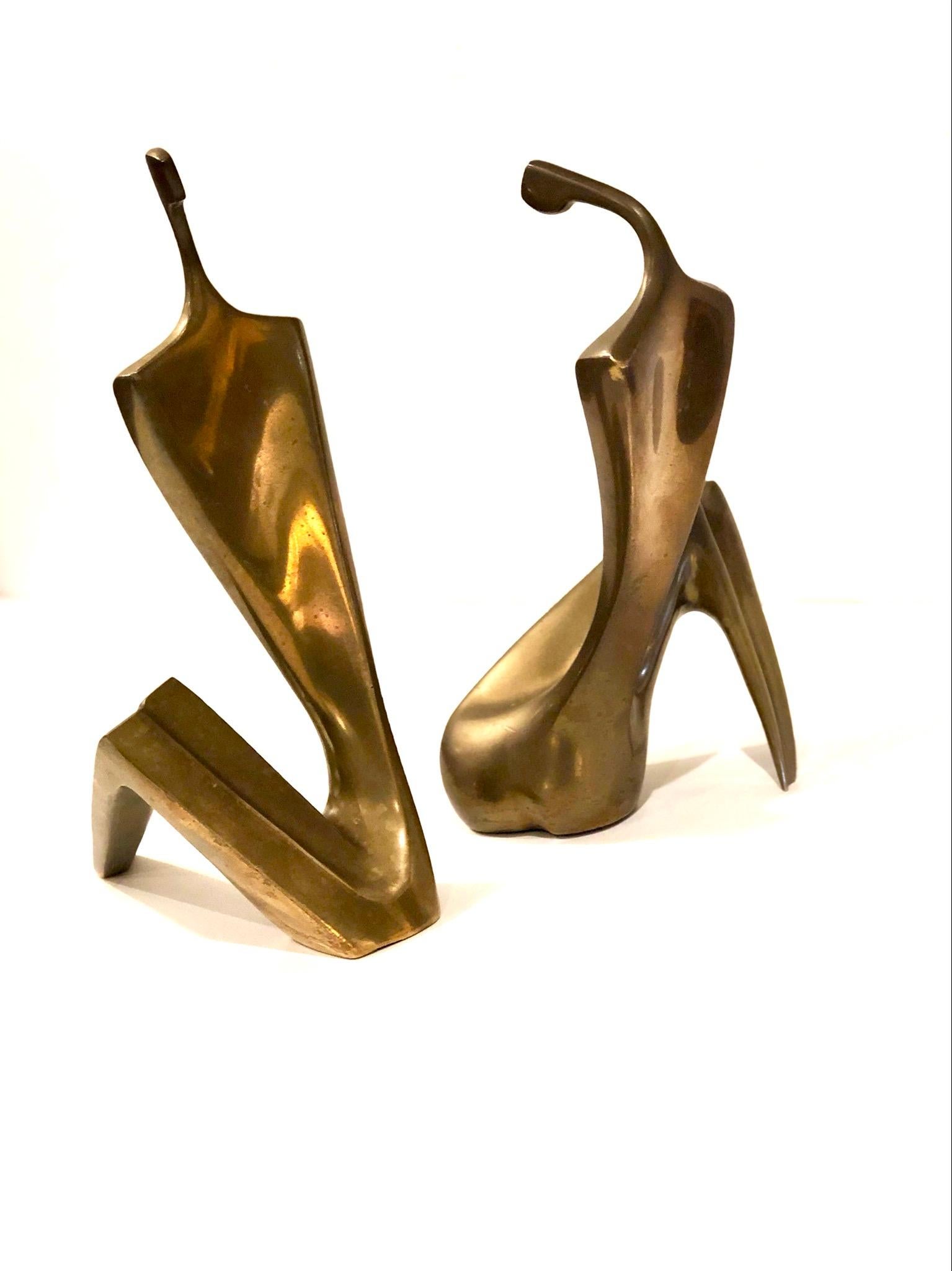 20th Century Signed and Numbered Patinated Bronze Sculptures by Itzik Ben Shalom