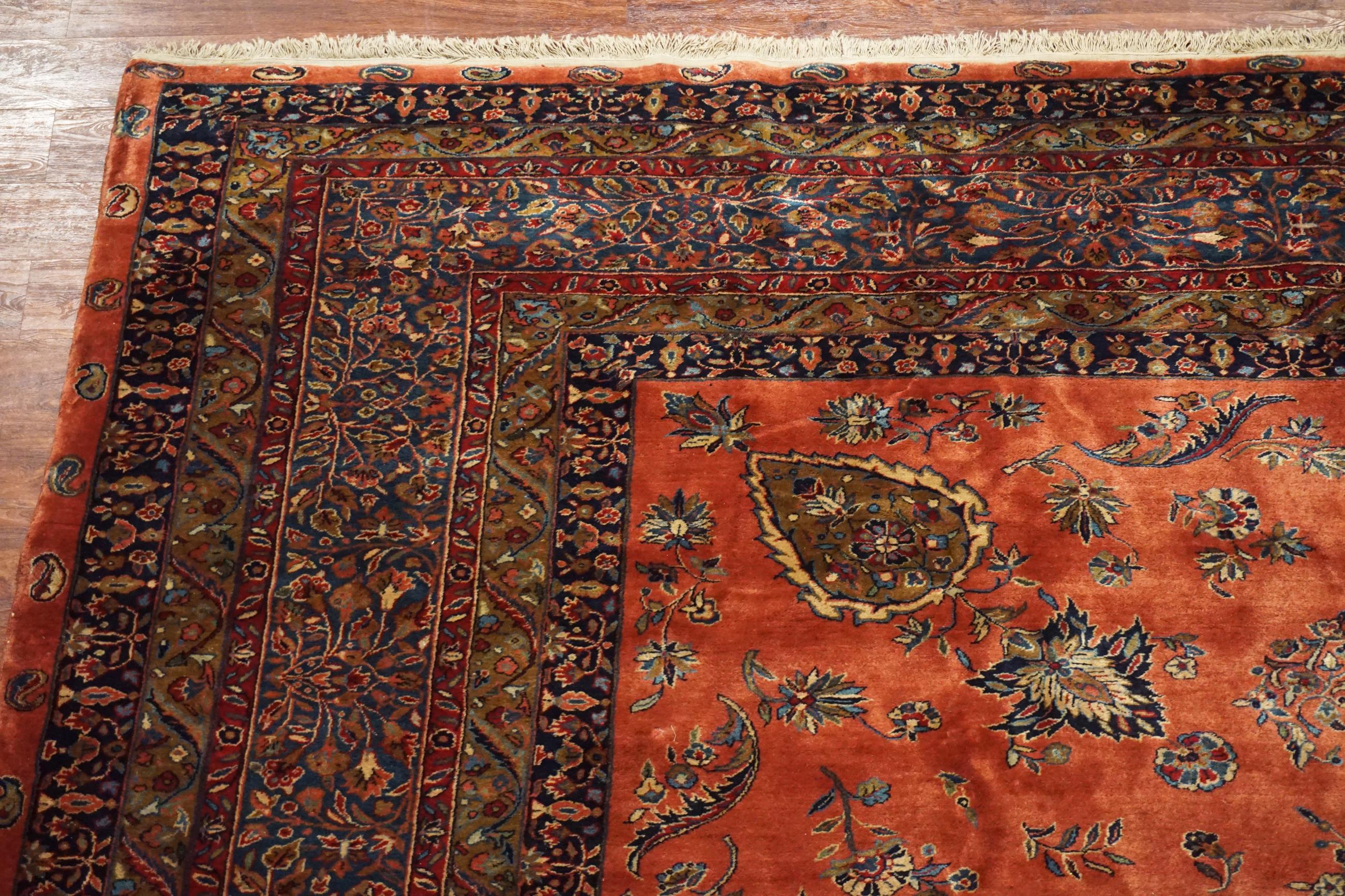 Signed & Numbered Persian Sarouk Ghazan In Excellent Condition For Sale In Laguna Hills, CA