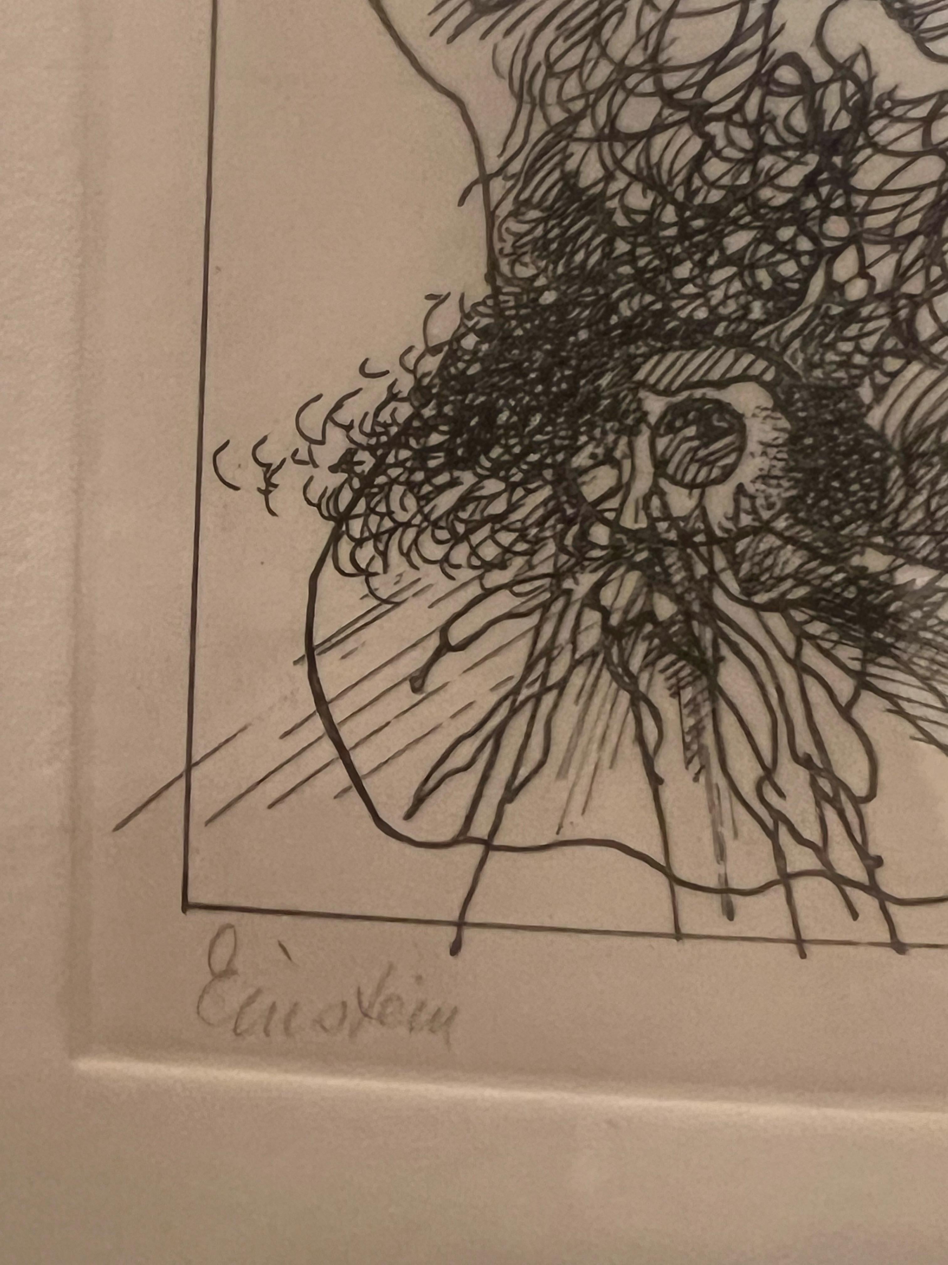 Mid-Century Modern Signed & Numbered Rare Litho by Jacob Landau 
