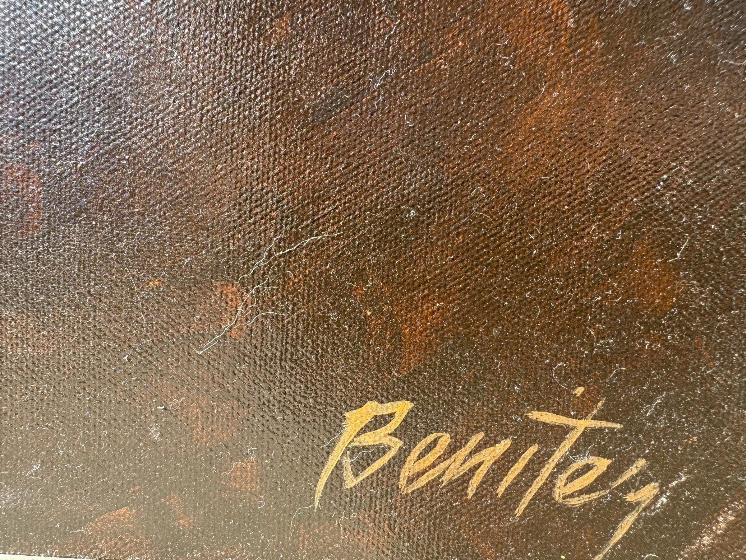 Américain Huile sur toile signée Cattleya Mendelii Orchids en vente