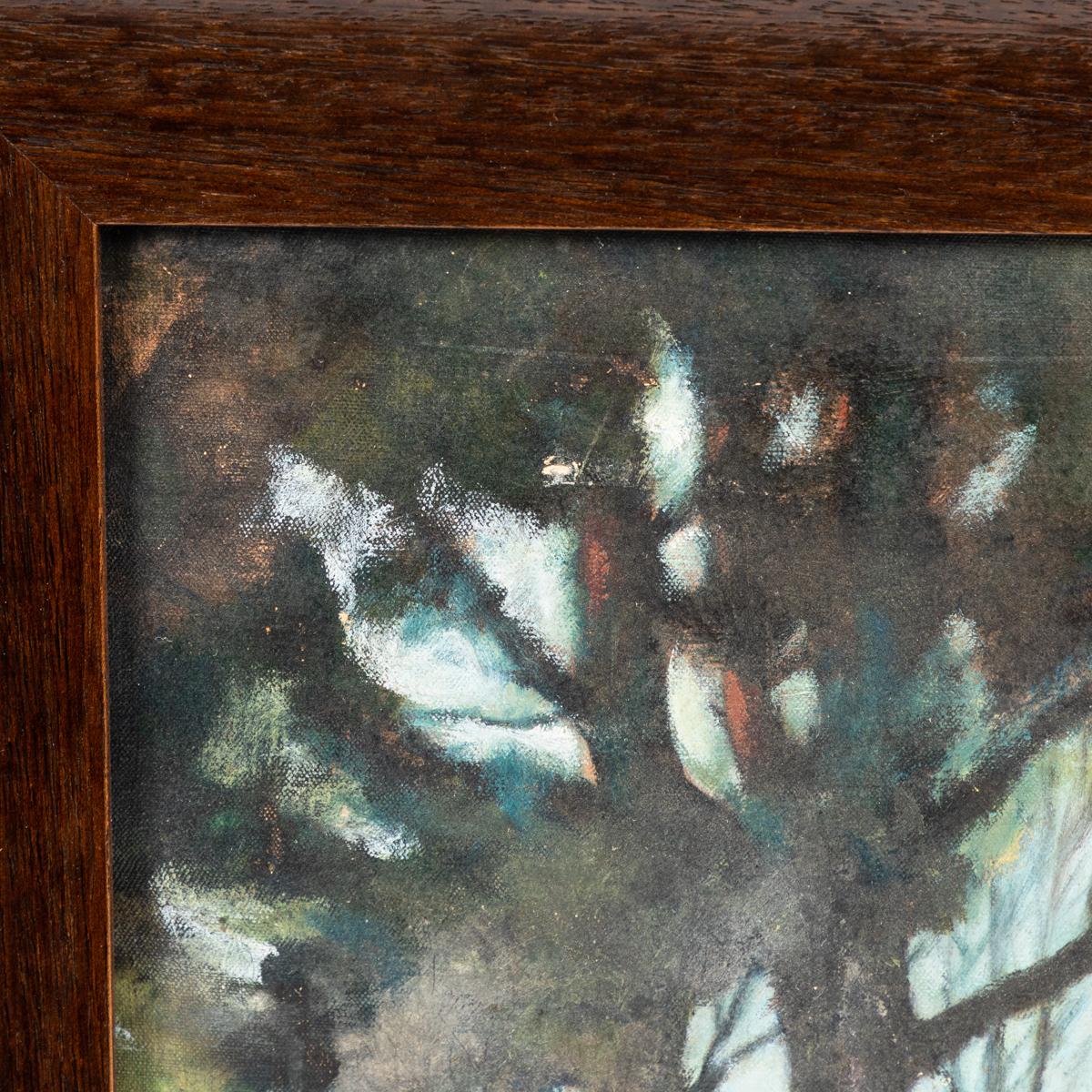 Milieu du XXe siècle Peinture à l'huile sur toile de paysage intitulée Sunny Sunday de Richard Olive:: signée en vente