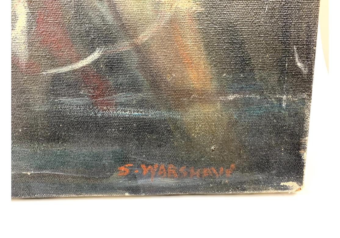 Signiertes Öl auf Leinwand eines Aktes (Handbemalt) im Angebot