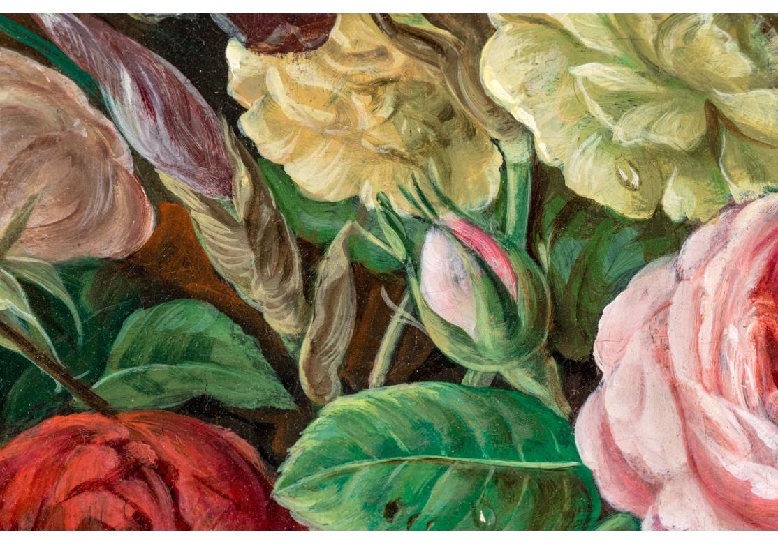 Signed Oil On Canvas, Still Life Floral Bouquet For Sale 4
