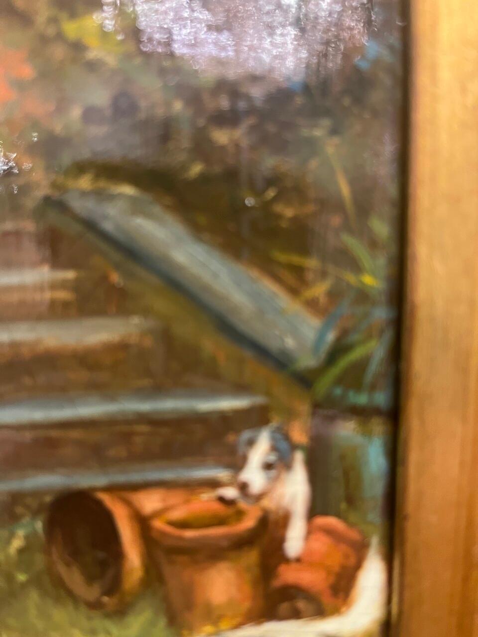 Óleo sobre tabla firmado por N. Henry Bingham Pintado a mano en venta