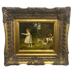 Olio su pannello firmato da N. Henry Bingham