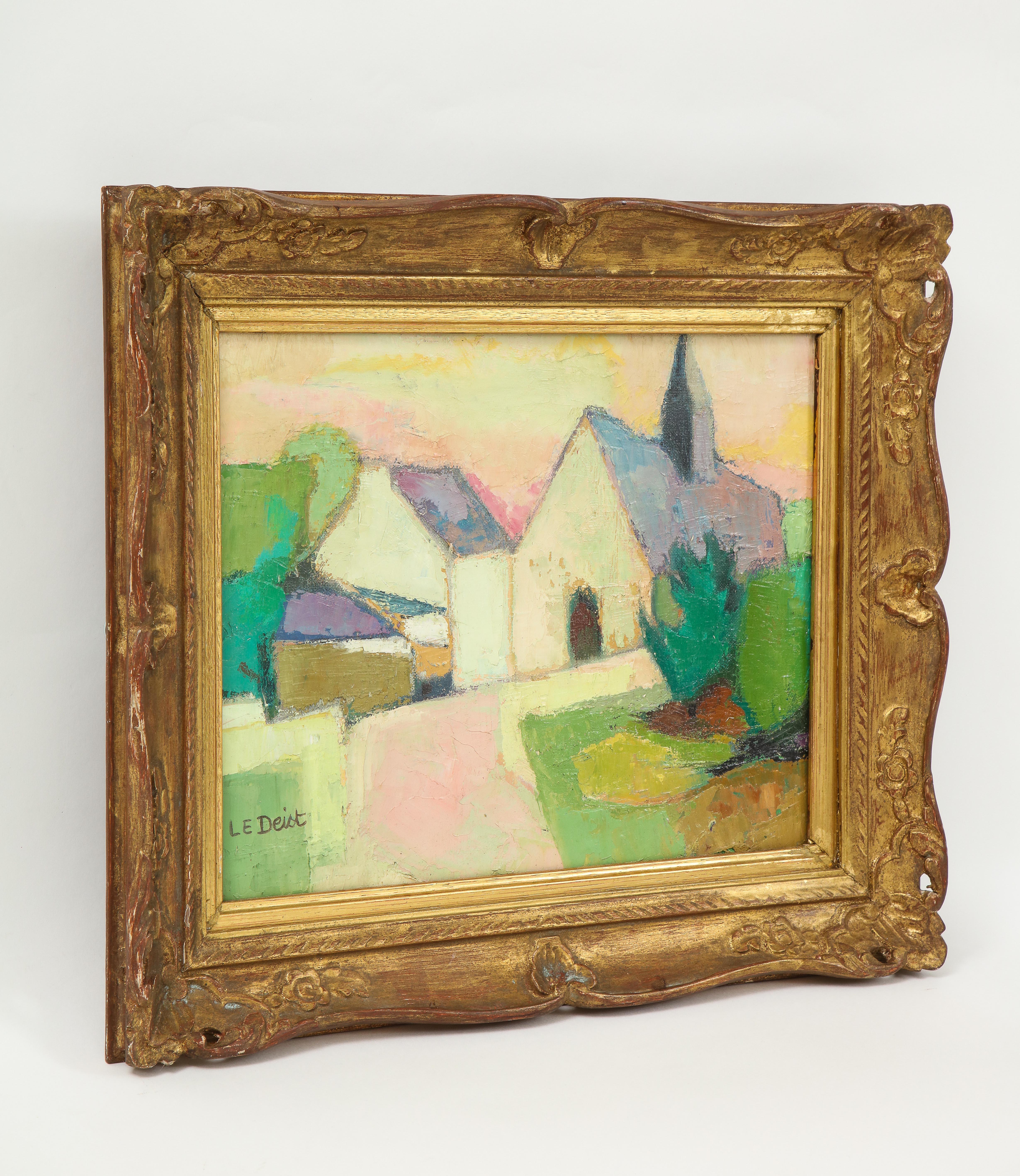 Peinture à l'huile signée par Maryvonne Le Deist 2