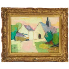 Peinture à l'huile signée par Maryvonne Le Deist