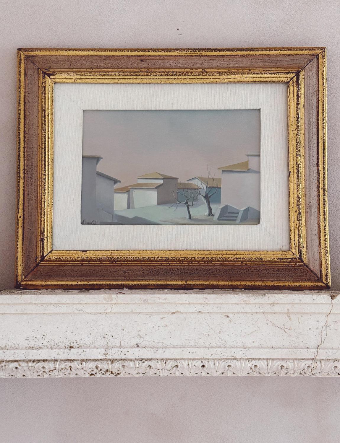 Italian Signed Oil Painting. Cittarelli, 1950 For Sale