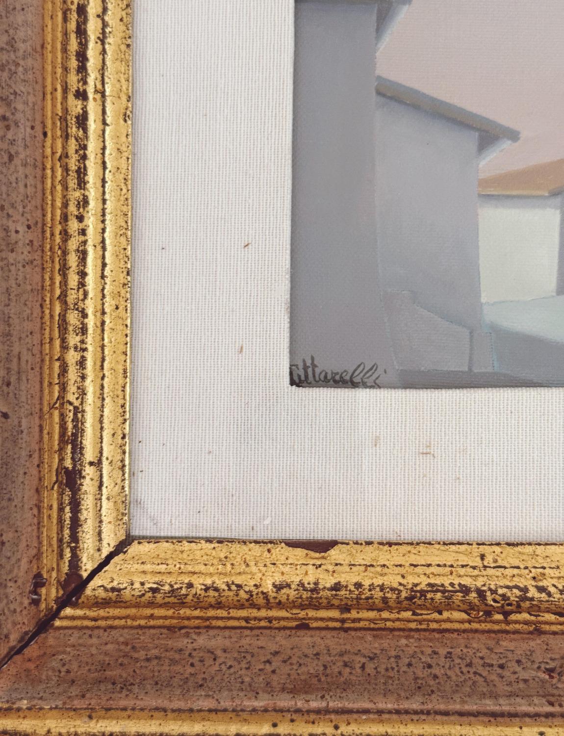 Oiled Signed Oil Painting. Cittarelli, 1950 For Sale