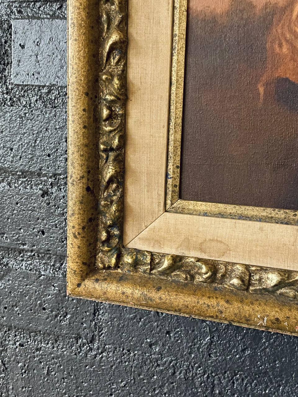 Americano Pittura ad olio firmata di Mother & Child in vendita
